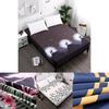Cozy And Stylish Floral Stripes Mattress Protector Dustproof Fitted Sheet