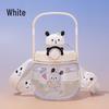 Large Capacity Big Belly Plastic Water Cup with Straw