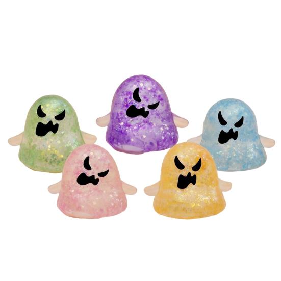 

5Pcs Halloween Ghost Slow-Rising Squeeze Toy Set TPR Fidget for Stress
