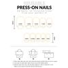 24pcs Short Round Flower Pattern Fake Nails Artificial Nails Glossy Texture with Floral Design for DIY Nail Design Art Salon