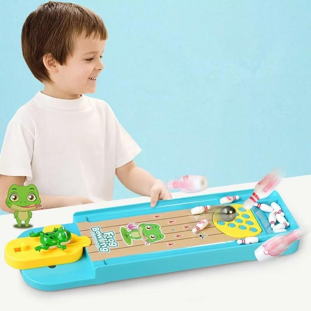 Educational Gift Bowling Table Top Game Dual Player Table Sports Game for Kids