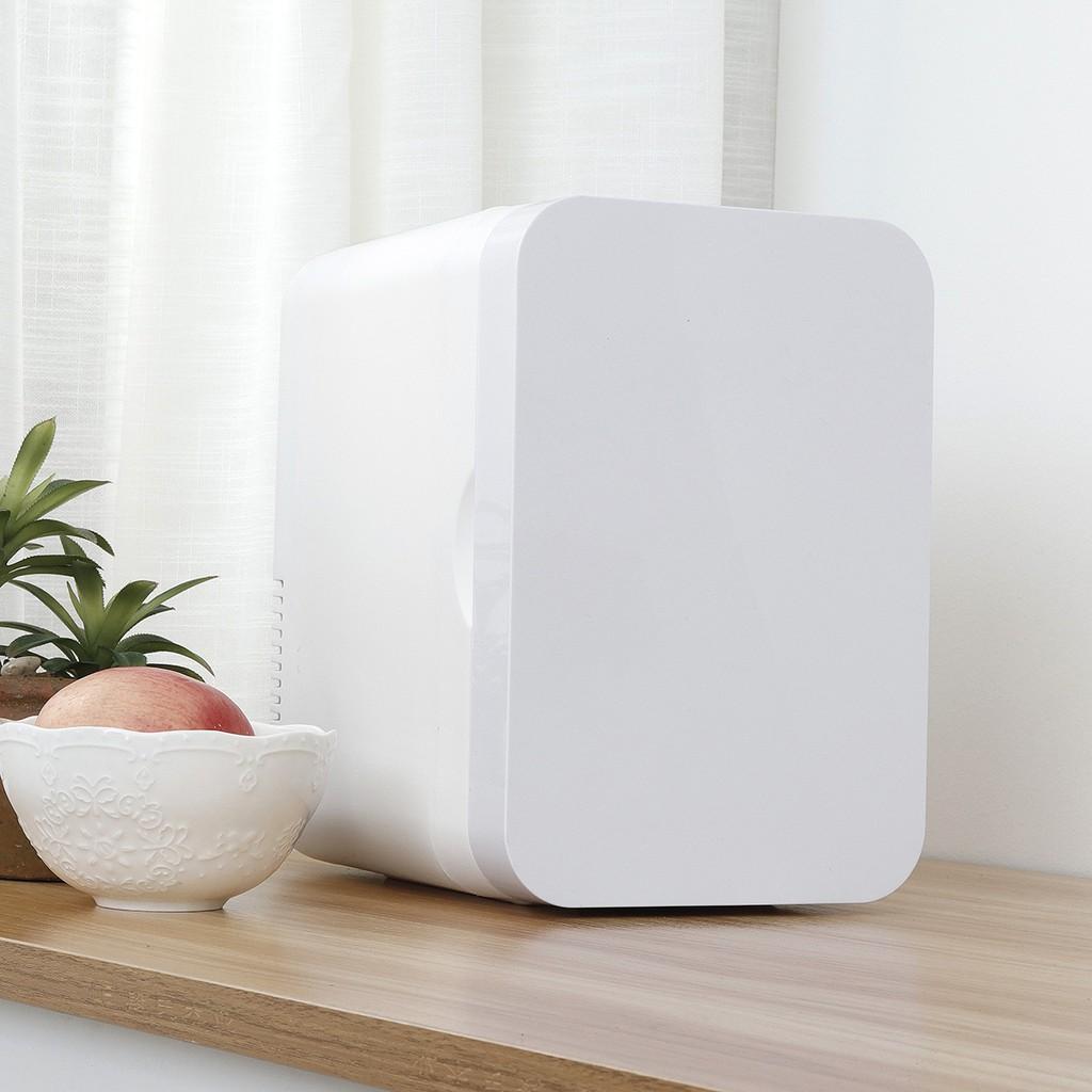 AC 220V 45-80W 6L Mini Refrigerator Small Household Dormitory Single Door Car Home Dual-use Car Refrigerator Dual use Car use 12V 24V