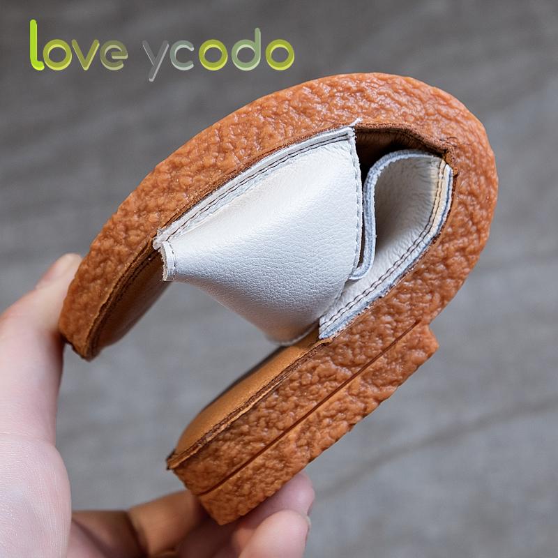 love ycodo Brand Summer Women's and Student Natural Leather Slippers Size 35-43