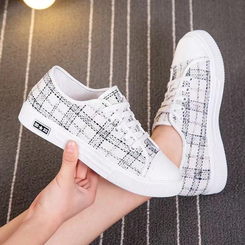 New Canvas Shoes Women's Breathable Comfortable Soft-soled Sports Women's Shoes Casual Shoes Lazy Shoes Female Student Shoes