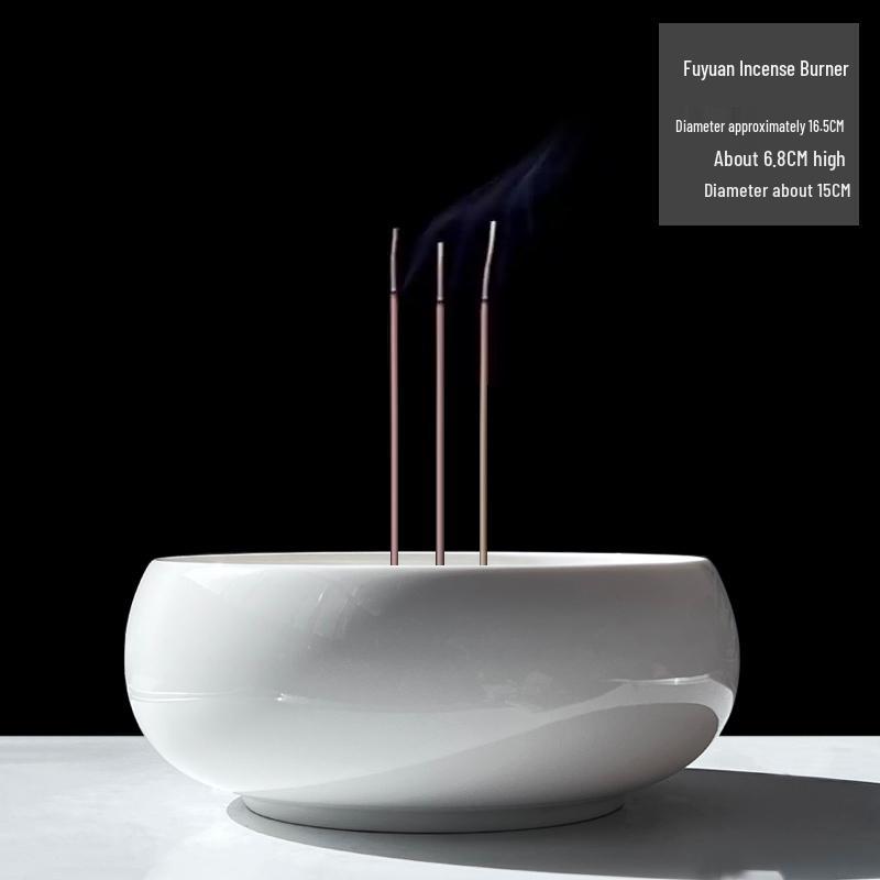 Large Ceramic Incense Burner - Buddhist Temple Aroma Diffuser for Home Use