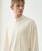 DRAW FIT Formalic Ribbed Mock Neck T-Shirt [Cream]