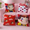Cute F-Fujiya Peko Chan Cushion Cover For Sofa Car Office Cafe Soft And Comfortable Double-Sided Printing Pillow Cover