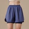 Two-Piece Women's Quick-Drying Sports Shorts - Perfect for Summer Badminton, Tennis, Running, and Yoga