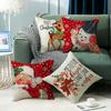 New Cute Deer Christmas Series Pillowcase Santa Claus Snowman Sofa Bedroom Pillowcase
