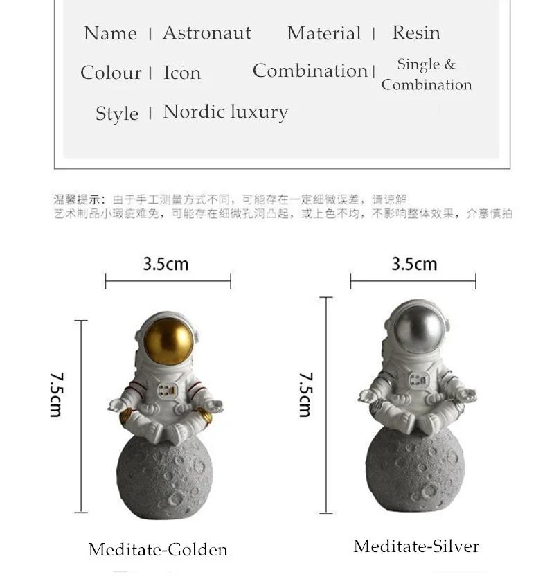 3ks/Sada Astronaut Dekorace Roztomilý Model Malý Astronaut Auto Domov Obývací Pokoj Stolní Dekorace Dekorace Narozeninový Dárek
