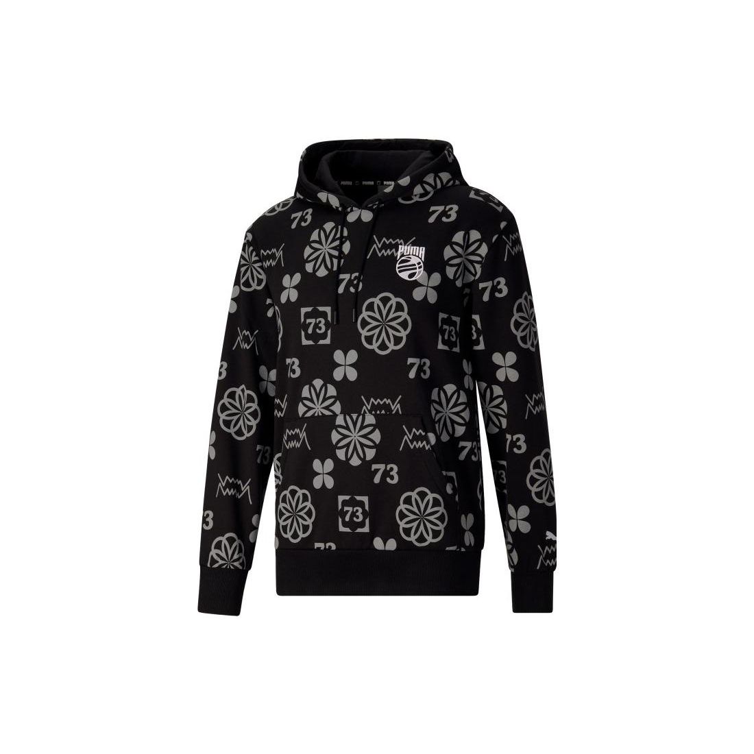 

Puma Booster Clyde Print Hoodie Мужские толстовки с капюшоном черного цвета 536492-01 M
