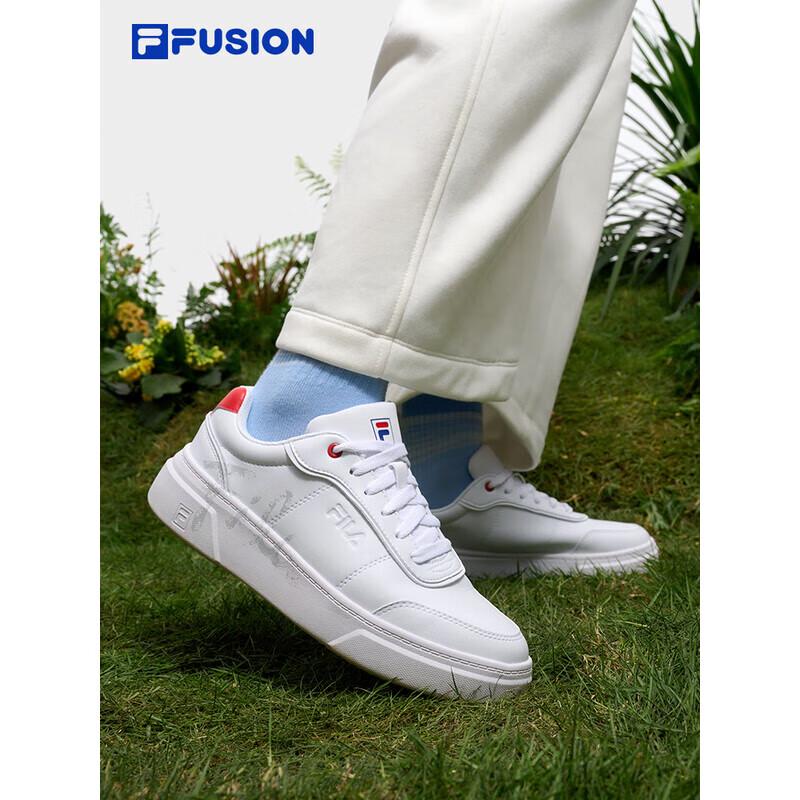 FILA FUSION Women s White Lightweight Casual Skate Shoes 35.5