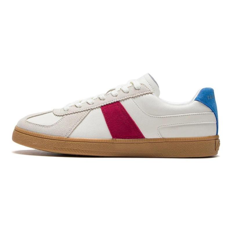 Li-Ning Yunchuan Mens Low Top Skate Shoes White Red AGCS289-3 44