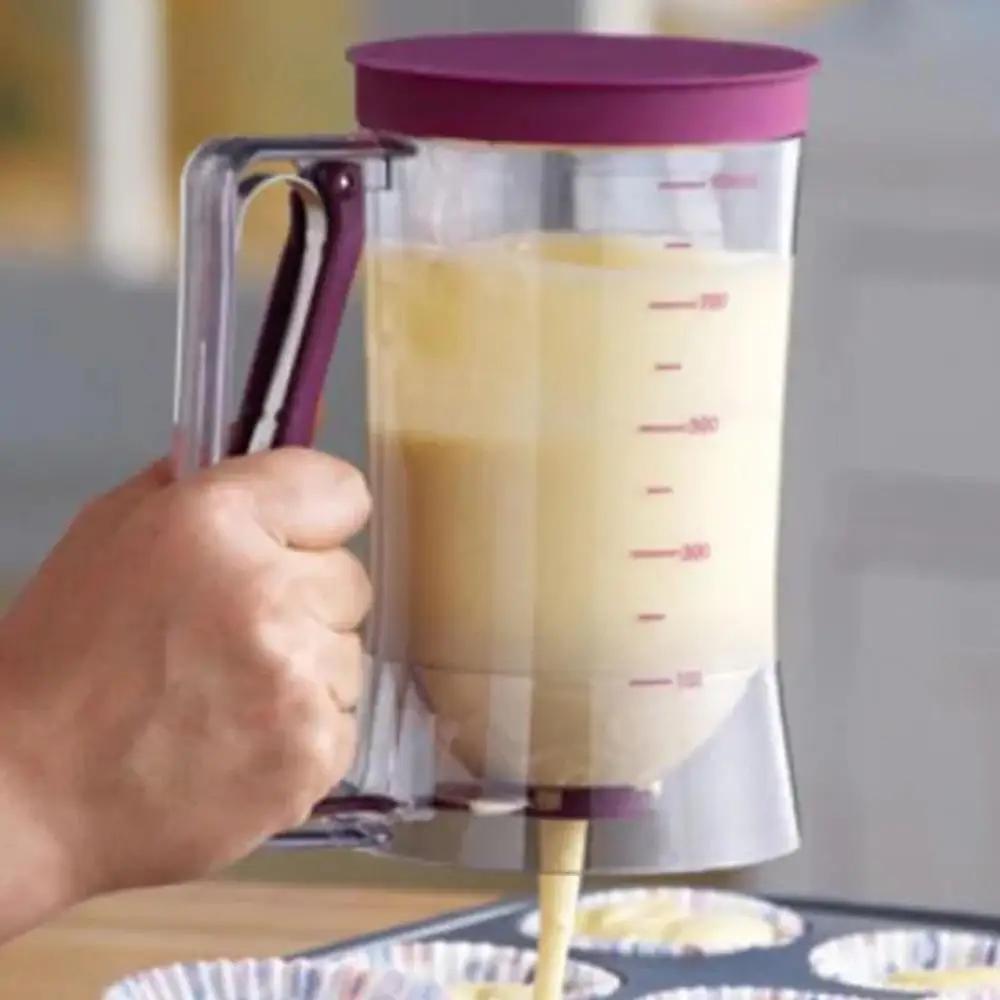Batter Dispenser ABS 900ml Batter Cream Separator Baking Tool for Pancake Cupcake Cake Waffle