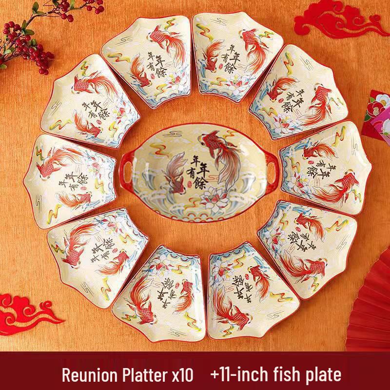 Chinese Prosperity Ceramic Dinnerware Set