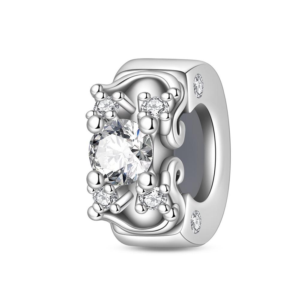 Charm Beaded Clover Butterfly Raccoon Rubber Stopper Isolation Bead Jewelry Bracelet Necklace Accessories