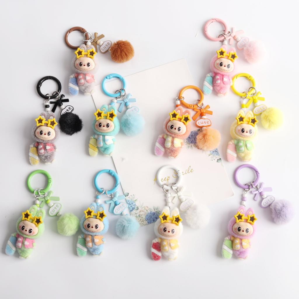 Breloc Iepure Surfing Placă Val Flocking Bijuterii DIY Păpușă Flocking Ornament Mic de Birou