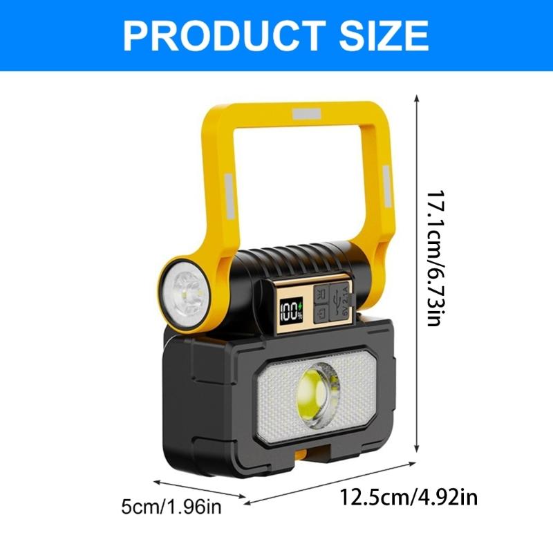 Portables Powerful Torches Solars Rechargeable Repair Emergencyies Light with Energy Efficient Battery