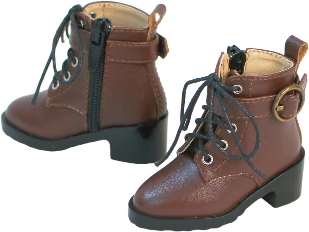 MDD Compatible Short 40cm Doll for BJD Dolls [Petite Marie] 1/3 Lace-up Boots, Brown, Shoes, [Petite Marie] [No.0183]