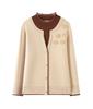 Mom's Stylish Winter Two-Piece Look Warm Base Layer Shirt for Middle-Aged & Elderly Women, Fleece-Lined Thickened Sweater
