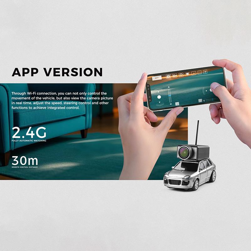 6401 1:64 Mini Remote Control Car Rc Cars With 720P Fpv Camera Wifi App Control 2025  Rc Racing Car Toy Kids Gifts