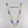 Neue Matte AB Bunte Acryl Glieder Brillenketten für Damen Halter Kordel Sonnenbrillen Kette Nackenband Schmuck Brillen Zubehör