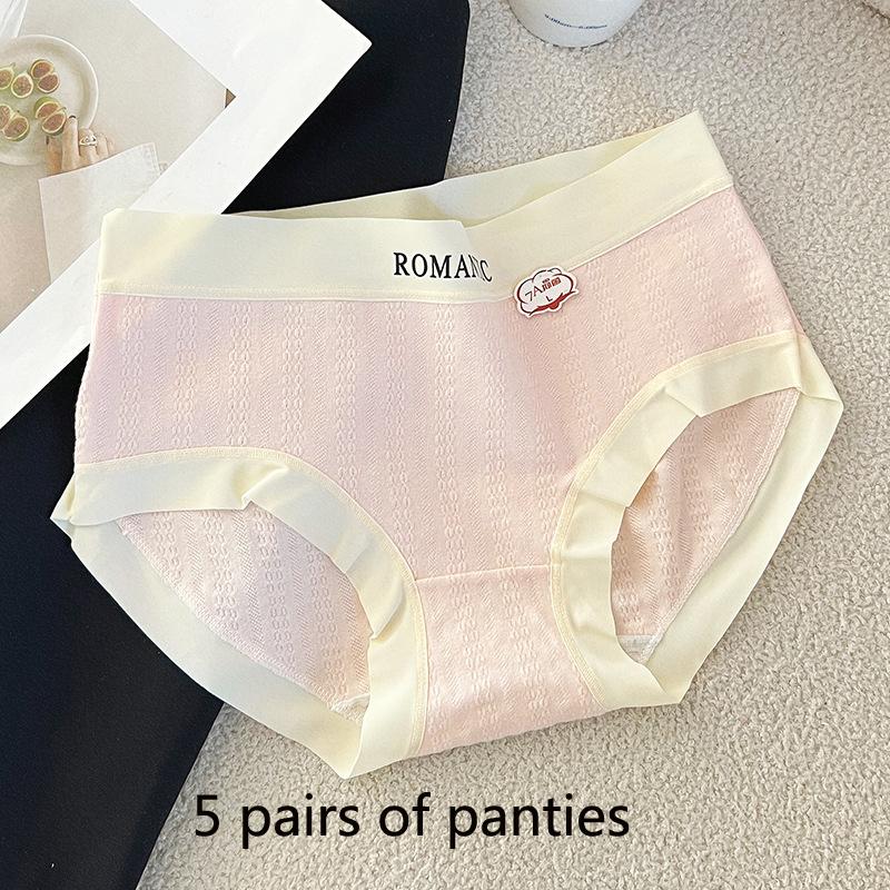 

7A Полные трусы антибактериальные женские трусы жаккардовые средней талии бедра пакет удобные детские трусики класса А из хлопка для девочек XL