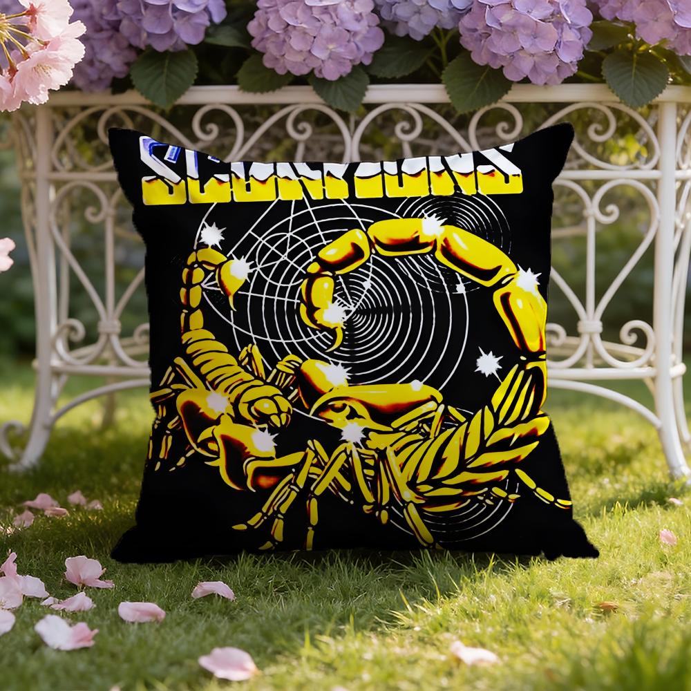 S-ScorpionsS Band Cushion Cover Home & Car Dual-Scene Pillow Cover: Reversible for Premium Comfort