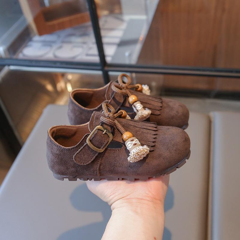 Girls' Fringe Casual Shoes | Versatile Children's Footwear for Toddlers Casual Kids Shoes Elegant Girls Shoes