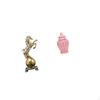 Modern Resin Horse Figurine And Porcelain Ginger Jar Vase Decorative Centerpiece Ornament for Living