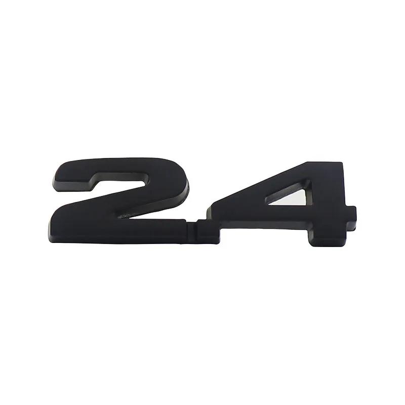 

3D 2.4 car Fender trunk Nameplate Decal Emblem Badge Sticker чёрный