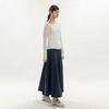 Wednesday Delight Wd_Elegant Flare Skirt_Navy