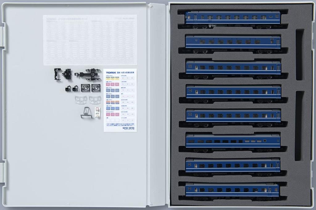 TOMIX N Gauge JNR 14 Series 14 Type Sakura Basic Set 98784 Railway Model Passenger Car
