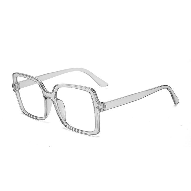 

Большие квадратные сверхлегкие очки с защитой от синего цвета, модные простые и тонкие плоские очки, женские усовершенствованные плоские очки
