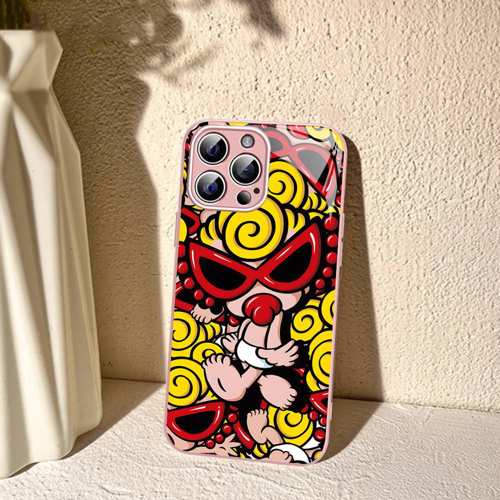 Fashion H-Hysteric Mini For IPhone 14 13 12 Mini 11 Pro XS Max X XR 14 Plus Tempered Glass Cover
