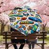 1PC Sports Games Umbrella-8-Rib Reinforced, Automatic Open, Lightweight & Durable, Fashion Accessory for Outdoor, J0358