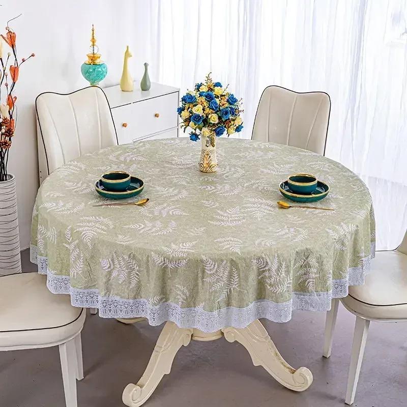 Pastoral Style Thick PVC Plastic Pad Household Waterproof Scald Oil Resistant Tablecloth Dining Table Insulation Mat