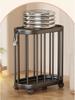 Wheeled Yoga Mat & Fitness Equipment Organizer: Large Capacity Storage Basket