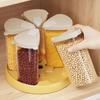 Rotating Moisture-Proof Grain Storage Box with Compartments for Kitchen & Fitness Enthusiasts