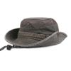 Men's Large Brim Summer UV Protection Bucket Hat for Outdoor and Fishing