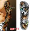 Waterproof Full Arm Floral Tattoo Stickers - Cross-Border Design for Europe & America