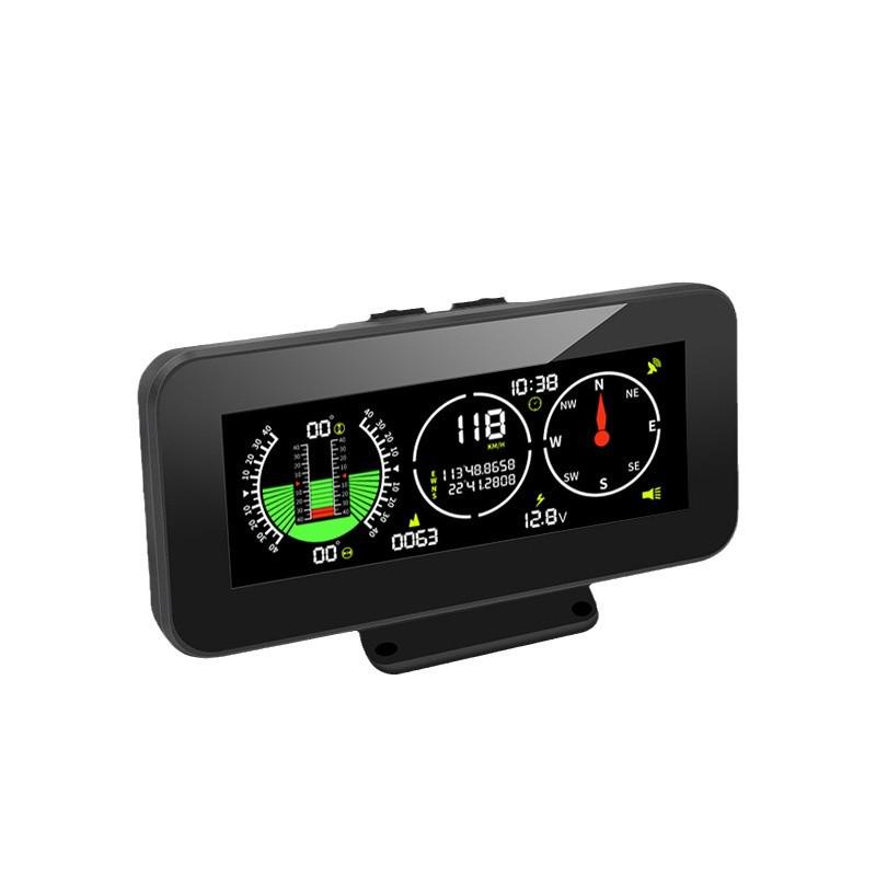 

Універсальний GPS-дисплей для автомобіля HUD: Швидкість, Висота, Компас, Широта та Довгота, Позашляховий інклінометр