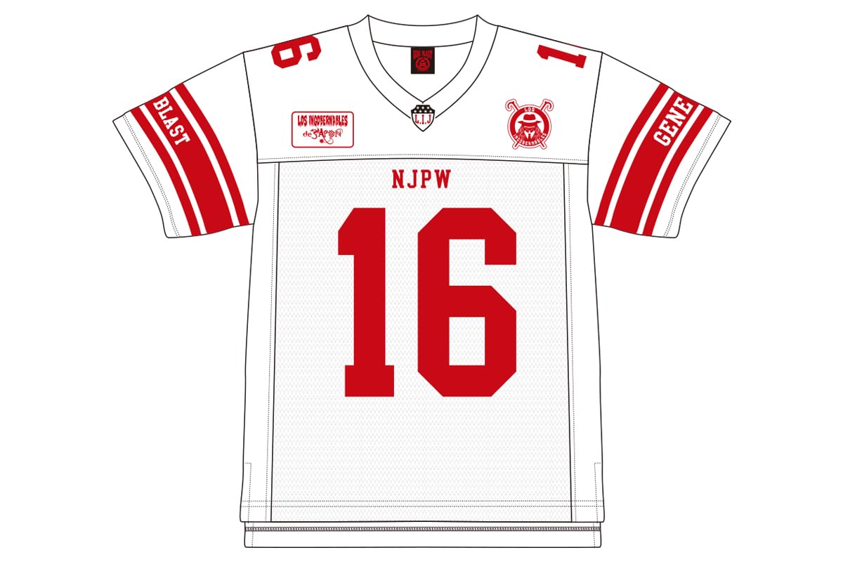 

New Japan Pro-Wrestling Yota Tsuji 2024 Uniform Shirt, White, Size S, 5910102407