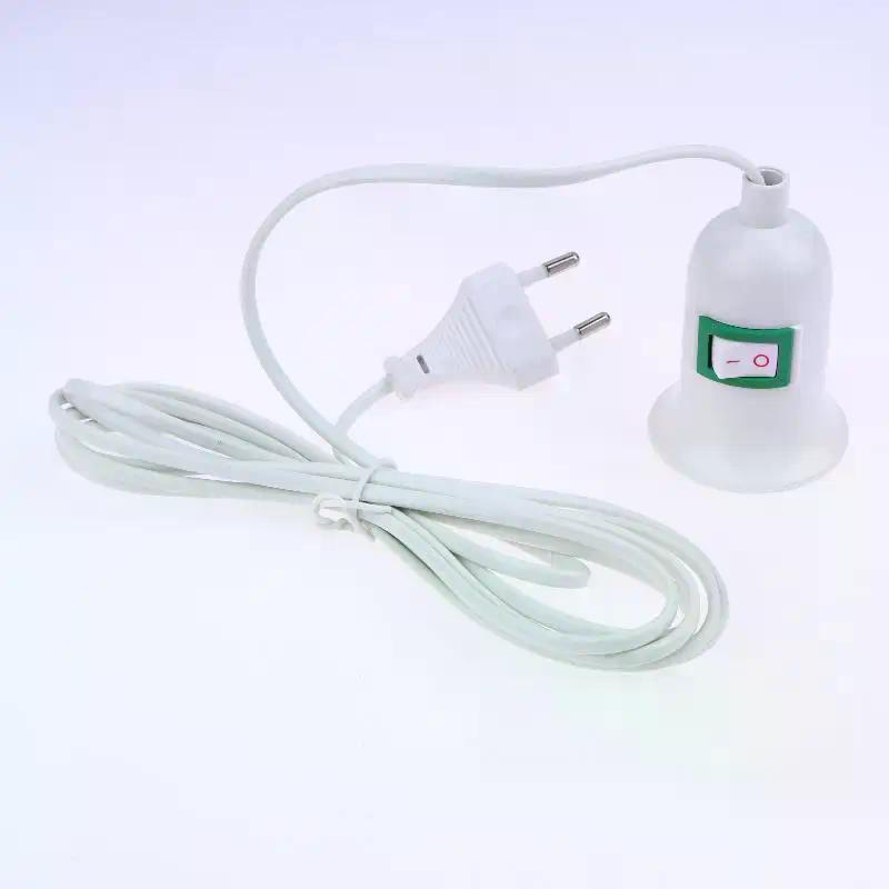 1Pcs Garden Lampholder With 3/5/10 Meters Cable EU Plug With On/Off Switch E27 Hanging Indoor Plants Light Holder For Desk Light