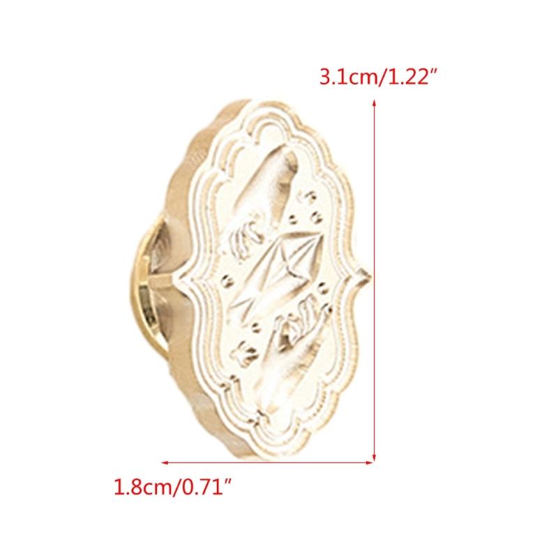 Wax Seal Stamp Head for Valentine Card Wedding Invitation Envelope, Exquisite Pattern Wax Seal Stamp Head