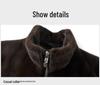 Men's Golden Mink Velvet Winter Coat 2025: Middle-Aged Fashion, Casual Warm Fleece Jacket, Loose Fit Outerwear
