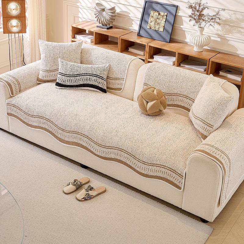 Premium Leather Sofa Cushion: All-Season, Non-Slip, Irregular Shape, Autumn/Winter 2026 Design Cover