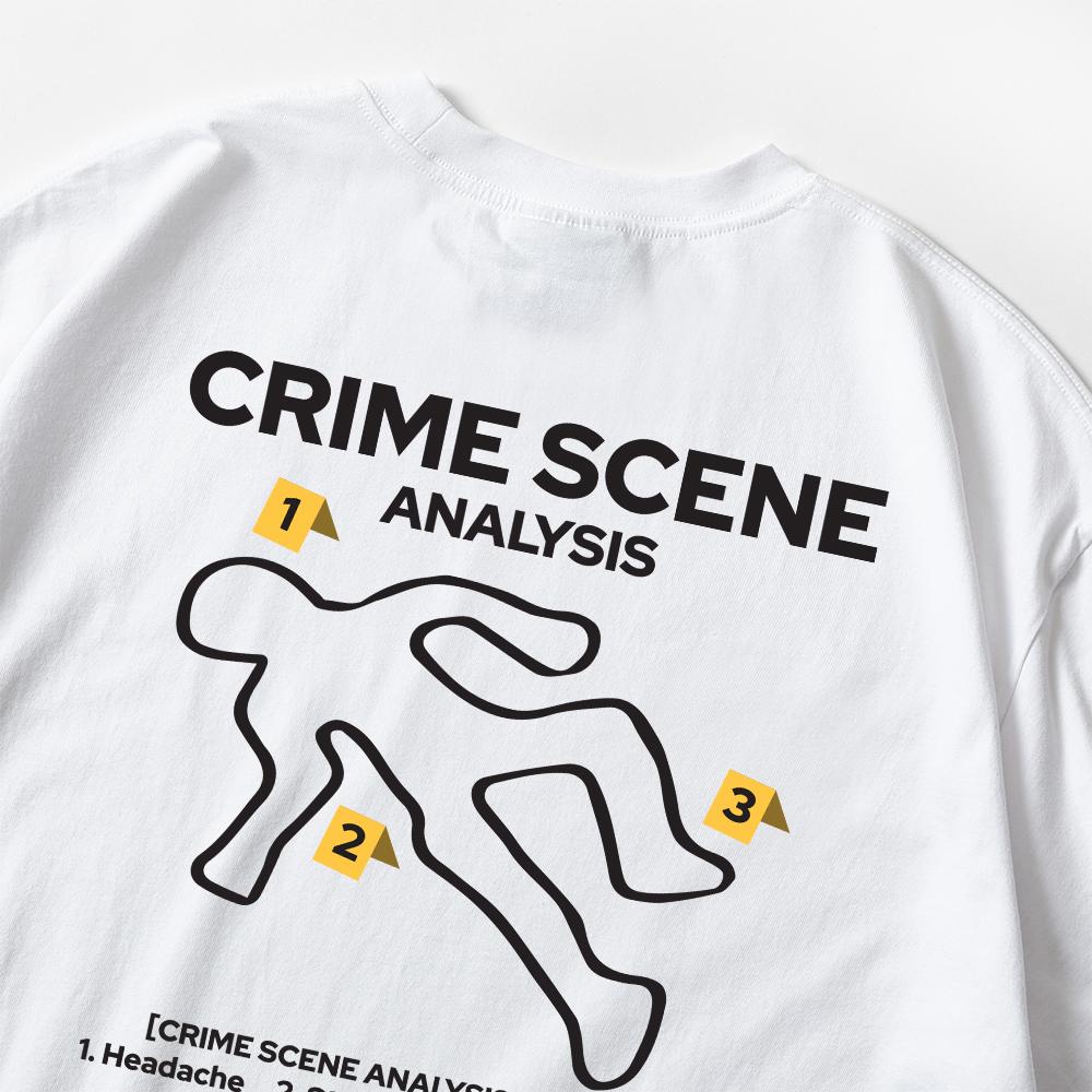 Seupeullaesikodeu Long Sleeve White - Crime Scene