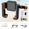 Motorcycle Phone Mount, One Hand Operation Bike Phone Mount, ATV Bicycles Scooters Cellphone Holder Clip