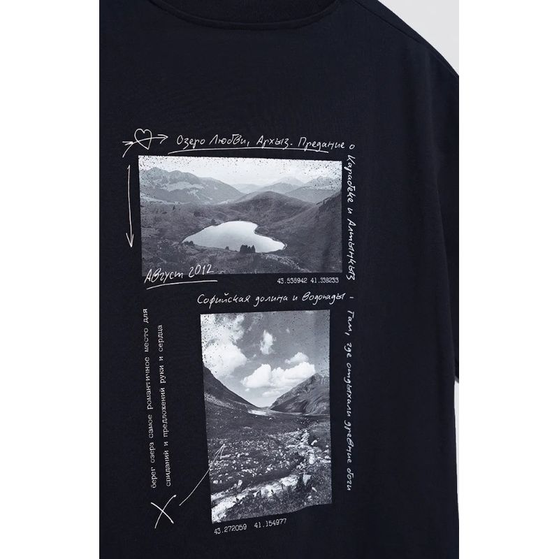 Western Style New Fashion Casual Loose Print round Neck Short sleeve T-shirt Top Printed T-shirt Top